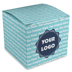 Logo & Company Name Cube Favor Gift Boxes