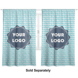 Logo & Company Name Curtain Panel - Custom Size