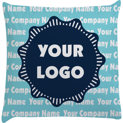 Logo & Company Name Decorative Pillow Case (Personalized)