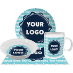 Logo & Company Name Dinner Set - Single 4 Pc Setting