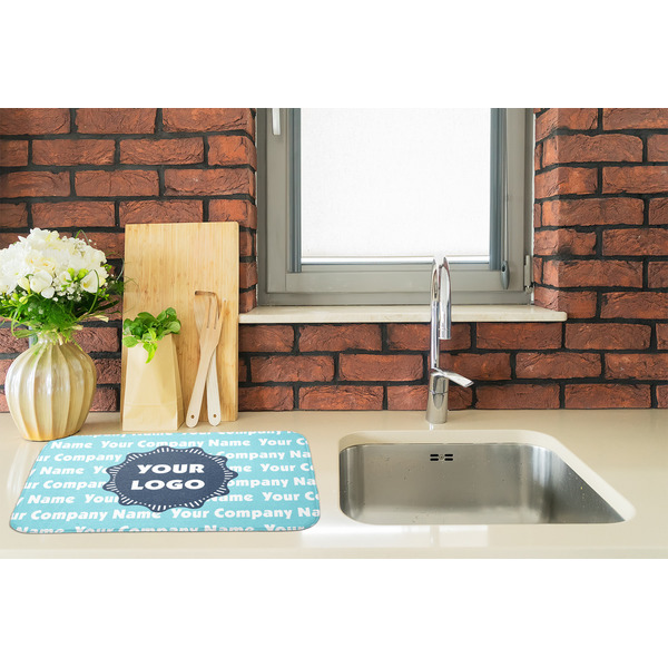 Logo & Company Name Dish Drying Mat - LIFESTYLE 2