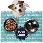 Logo & Company Name Dog Food Mat - Medium