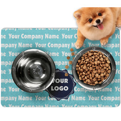 Logo & Company Name Dog Food Mat - Small