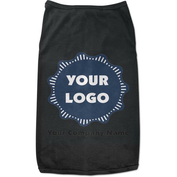 Custom Logo & Company Name Black Pet Shirt