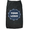 Logo & Company Name Black Pet Shirt