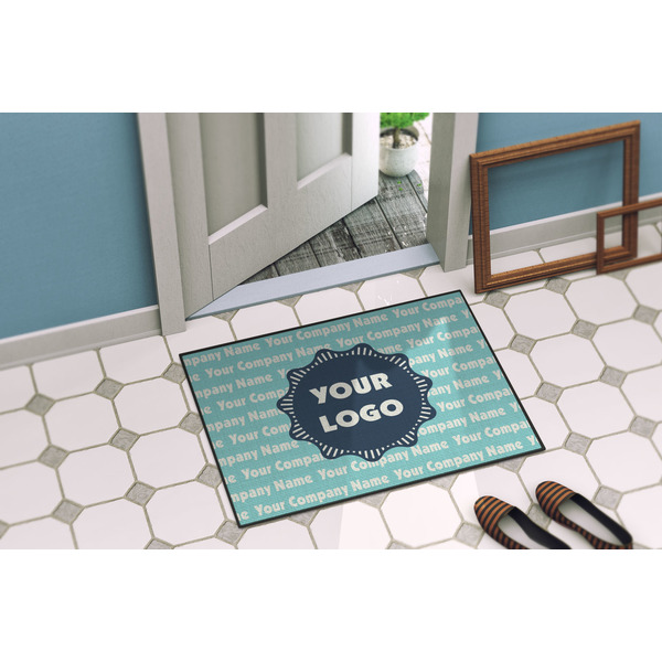 Logo & Company Name Door Mat Lifestyle