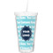 Logo & Company Name Double Wall Tumbler with Straw
