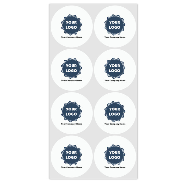 Logo & Company Name Drink Topper - Medium - Set of 12