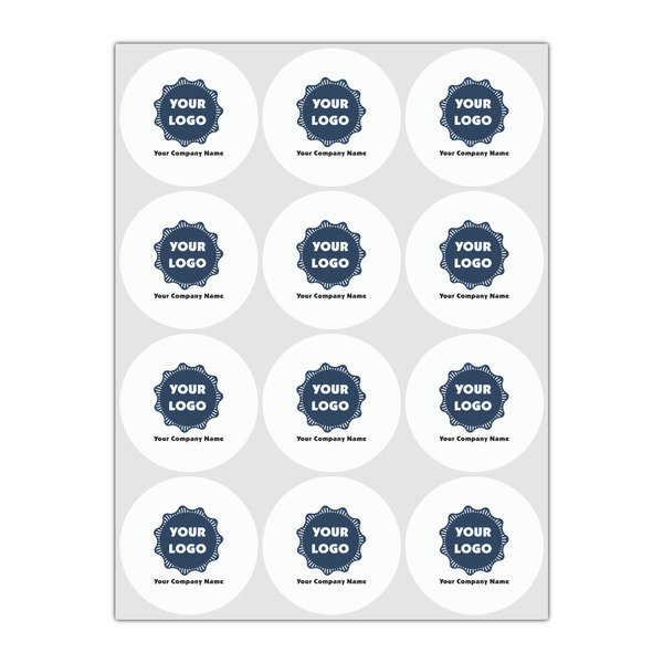 Logo & Company Name Drink Topper - Small - Set of 12