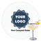 Logo & Company Name Drink Topper - XLarge - Single with Drink