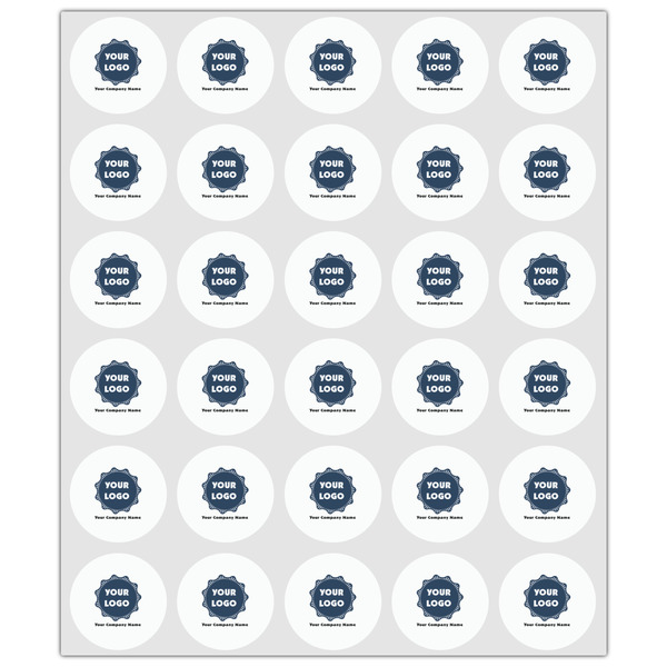 Logo & Company Name Drink Topper - XSmall - Set of 30