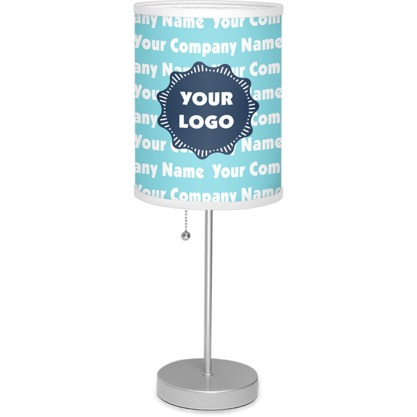 Custom Logo & Company Name 7" Drum Lamp with Shade Linen