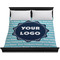 Logo & Company Name Duvet Cover - King - On Bed - No Prop