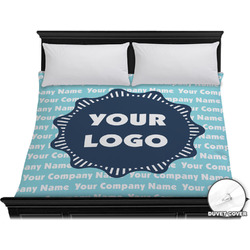 Logo & Company Name Duvet Cover - King (Personalized)