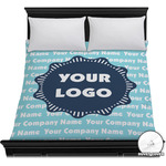 Logo & Company Name Duvet Cover - Full / Queen