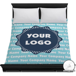Logo & Company Name Duvet Cover - Full / Queen