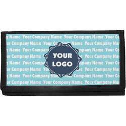 Logo & Company Name Canvas Checkbook Cover