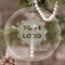Logo & Company Name Engraved Glass Ornaments - Round-Main Parent