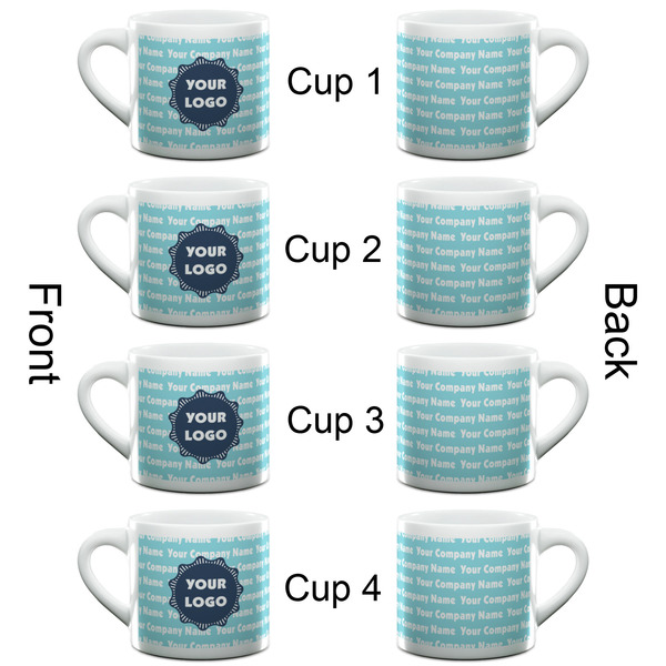 Logo & Company Name Espresso Cup - 6oz (Double Shot Set of 4) APPROVAL