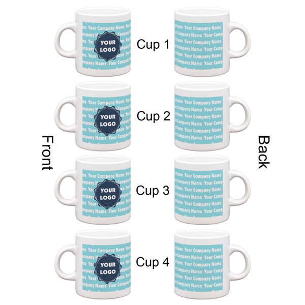 Logo & Company Name Espresso Cup Set of 4 - Apvl