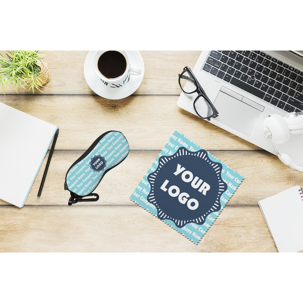 Logo & Company Name Eyeglass Case and Cloth Set - LIFESTYLE
