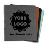 Logo & Company Name Leather Binder - 1"