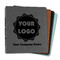 Logo & Company Name Leather Binders - 1" - Color Options