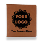 Logo & Company Name Leather Binder - 1" - Rawhide
