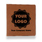 Logo & Company Name Leather Binder - 1" - Rawhide