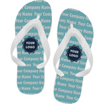 Logo & Company Name Flip Flops - XSmall
