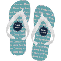 Logo & Company Name Flip Flops - XSmall (Personalized)
