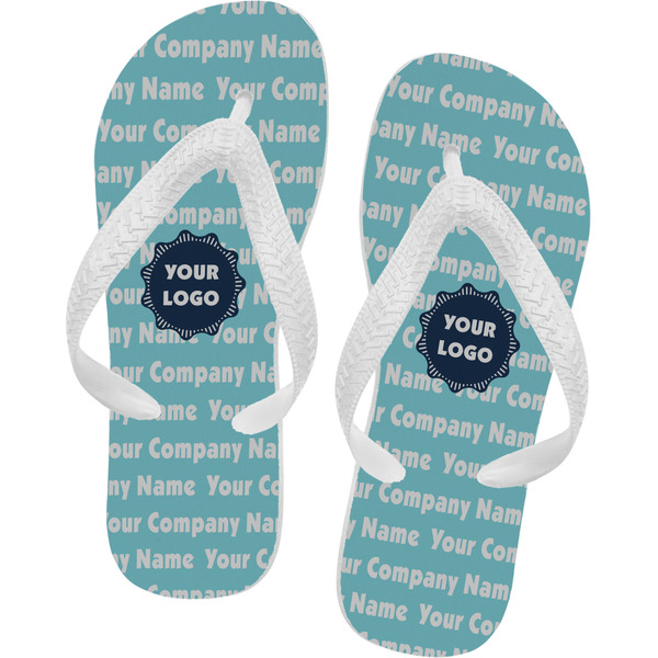 Custom Logo & Company Name Flip Flops - Medium
