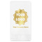 Logo & Company Name Foil Stamped Guest Napkins - Front View