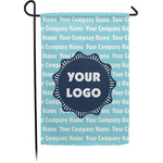 Logo & Company Name Garden Flag - Small - Double-Sided