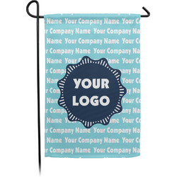 Logo & Company Name Garden Flag - Small - Double-Sided