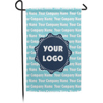 Logo & Company Name Garden Flag - Small - Single-Sided