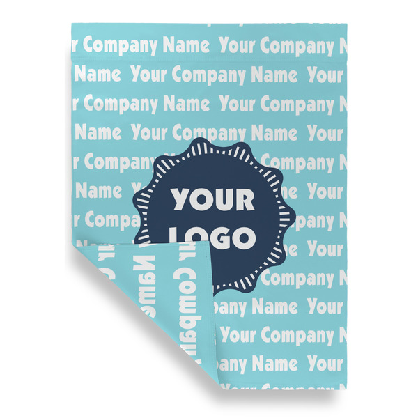 Logo & Company Name Garden Flags - Large - Double Sided - FRONT FOLDED