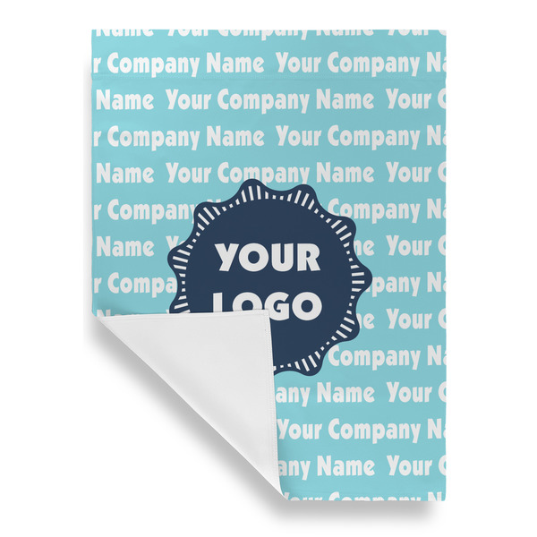 Logo & Company Name Garden Flags - Large - Single Sided - FRONT FOLDED