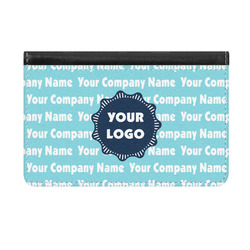 Logo & Company Name Genuine Leather ID & Card Wallet - Slim Style (Personalized)