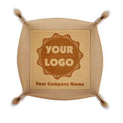Logo & Company Name Genuine Leather Valet Tray