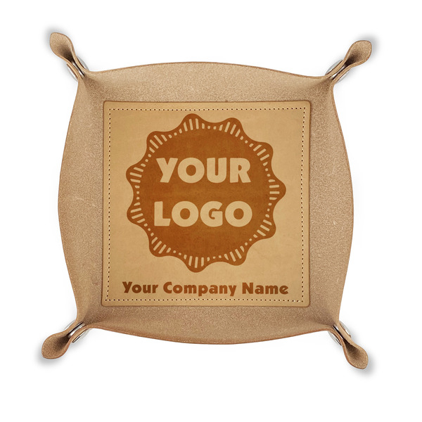 Custom Logo & Company Name Genuine Leather Valet Tray