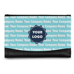 Logo & Company Name Genuine Leather Women's Wallet - Small