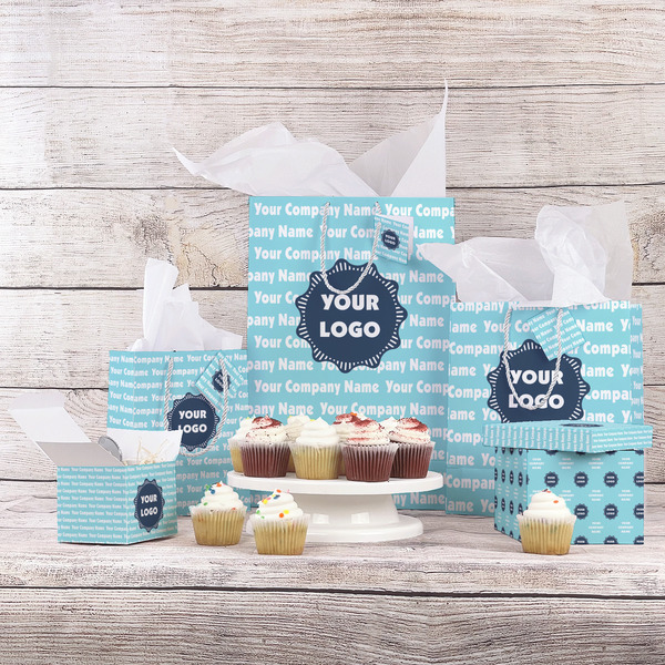 Logo & Company Name Gift Bags - In Context