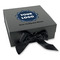 Logo & Company Name Gift Boxes with Magnetic Lid - Black - Front (angle)