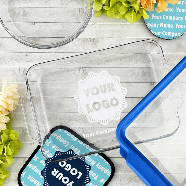 Logo & Company Name Glass Baking Dish - LIFESTYLE (13x9)