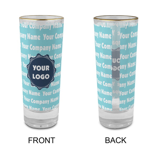 Logo & Company Name Glass Shot Glass - 2 oz - Single - APPROVAL