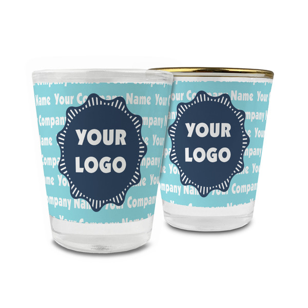 Custom Logo & Company Name Glass Shot Glass - 1.5 oz