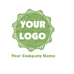 Logo & Company Name Glitter Iron On Transfer- Custom Sized (Personalized)