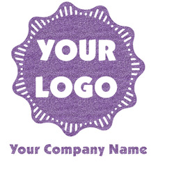 Logo & Company Name Glitter Sticker Decal - Custom Sized (Personalized)