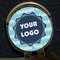 Logo & Company Name Golf Ball Marker Hat Clip - Gold - Close Up